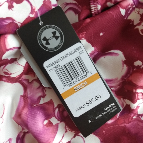 Under Armour HG Ankle Crop Print Impulse Pink - Picture 6 of 6